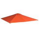 Tetto di Ricambio per Gazebo da Giardino 3x3 m in Poliestere  Morgan Arancione