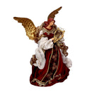 Angelo tessuto velluto rosso con lira cm xh25,4