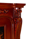 Camino Elettrico da Pavimento 120x160x33 cm Effetto Fiamma 1500W Avignon