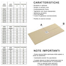 Piatto Doccia in Pietra Bonussi Ardesia Stone Central Grigio Varie Misure