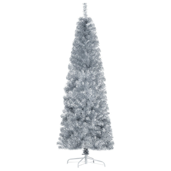 Künstlicher Weihnachtsbaum 180 cm 618 Silber Zweige acquista