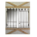 Specchio in Legno 70/118x93x7,5cm Cancello