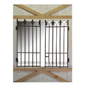 Specchio in Legno 70/118x93x7,5cm Cancello