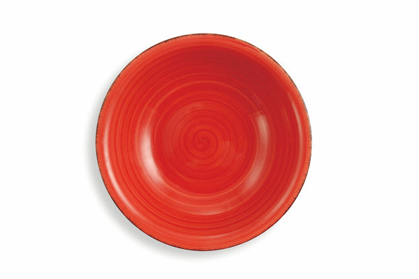 Set 6 Suppenteller Ø21,5 cm aus Steingut Villa d'Este Home Tivoli Rosso Baita acquista