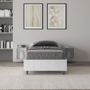 Letto Singolo Nuamo Bianco Frassino Varie Misure