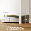 Scarpiera Slim per 14 Paia di Scarpe 80x24x95,5cm 2 Cassetti Bianco   