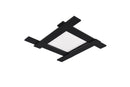 Plafoniera da Interno a LED in Metallo Nero Opaco