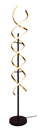 Piantana da Interno a LED in Alluminio Ottone Opaco