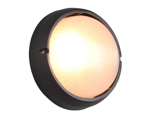 Plafoniera da Esterno Attacco E27 in Alluminio Nero Opaco sconto