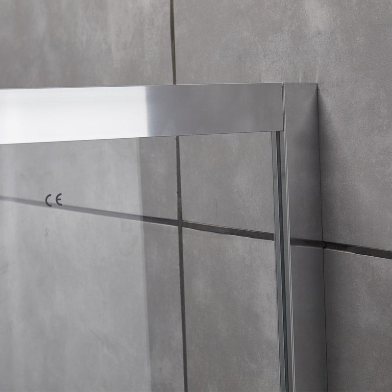 Porta Parete Doccia 2 Ante Scorrevoli in Cristallo Trasparente 6mm H195 Bonussi Giuly Varie Misure