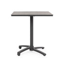 Tavolo da Bar da Giardino 70x70x74h cm in Alluminio e HPL Claret Antracite Dark 