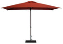 Ombrellone da Giardino 3x2 m Palo Ø38 mm in Alluminio Effetto Legno Tessuto Olefin Trend Wood Terracotta