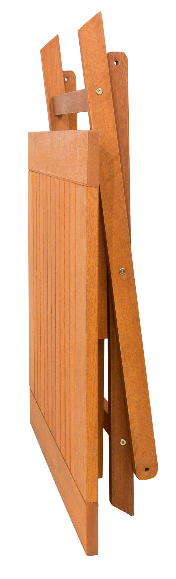 Set Tavolino e 2 Sedie Pieghevoli da Giardino in Legno Meranti