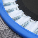 Trampolino Elastico Fitness Ø101,5 x 23 cm in Acciaio e PVC Nero e Blu