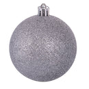 Set 8 Palle di Natale Ø8 cm in Plastica Argento