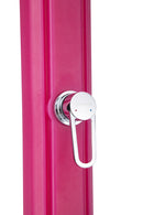 Doccia Solare da Giardino 28L Miscelatore e Lavapiedi Rosa