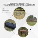 Gazebo da Giardino Pieghevole 3,6x3,6m in Acciaio e Poliestere Marrone