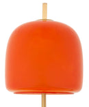 Lampada da Tavolo Oldy 30x16x53 cm in Ferro e Vetro Oro e Arancione      