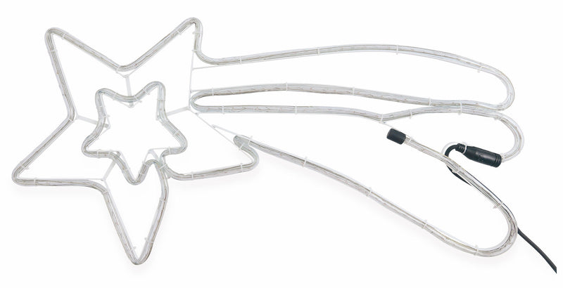 Insegna Luminosa Stella Cometa 144 Luci 77x35 cm Soriani