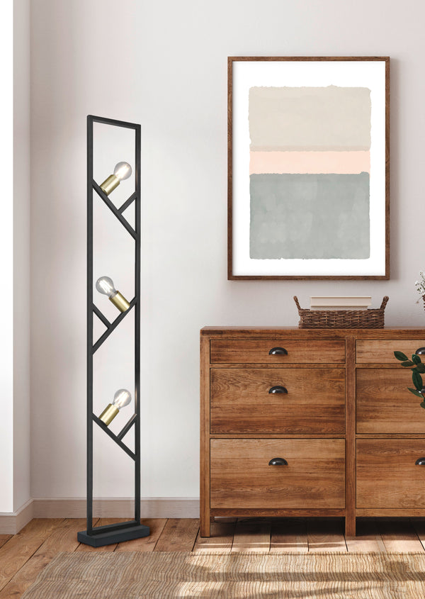 acquista Innenstehlampe E27 aus mattschwarzem Metall