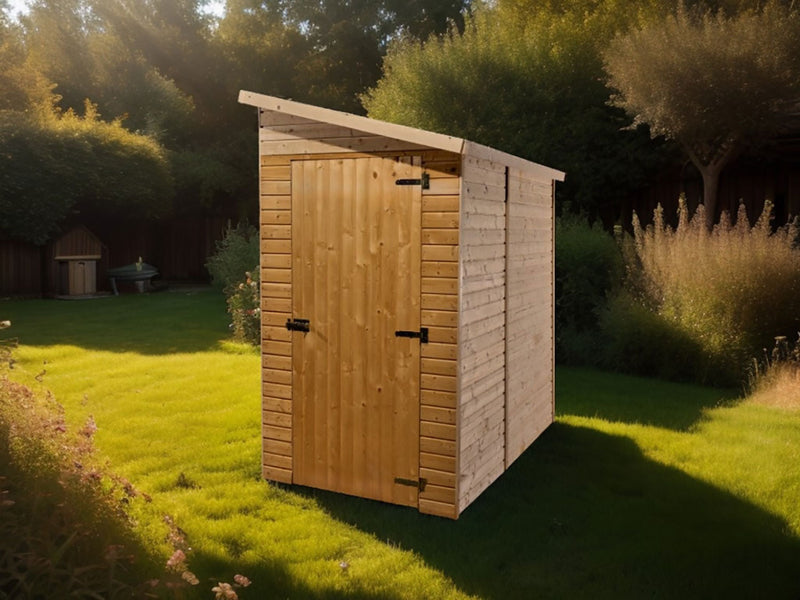 Casetta Box da Giardino 1,2x2 m Senza Pavimento in Legno Picea Massello 16mm Eden