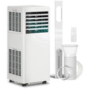 Condizionatore Portatile 7000 BTU Unità 4-in-1 con Raffreddamento Deumidificatore Ventilatore Modalità Notte Bianco      