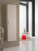 Mobile da Bagno a Colonna 1 Anta in Melaminico 40x32x160cm TFT Giava Pino Bianco