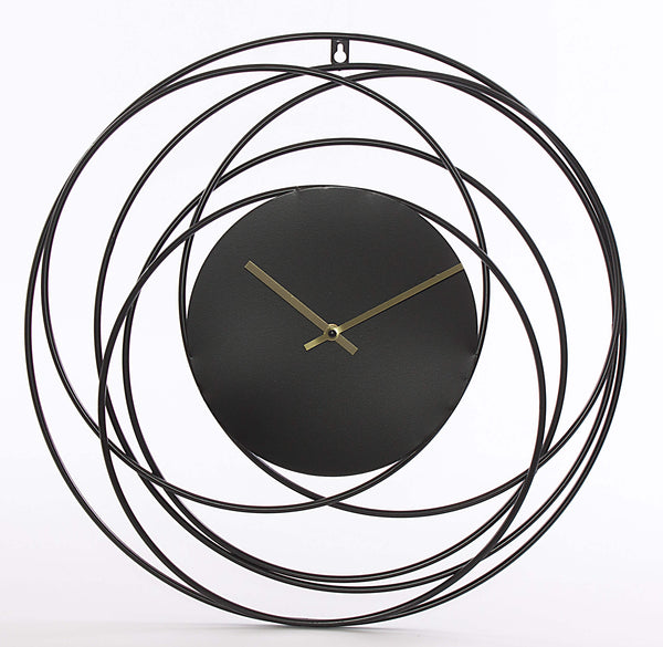 Orologio da Parete Ø50 cm in Mdf e Metallo Nero prezzo