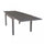 Hawaii Ausziehbarer Tisch 135/270x90x75 h cm in taubengrauem Aluminium