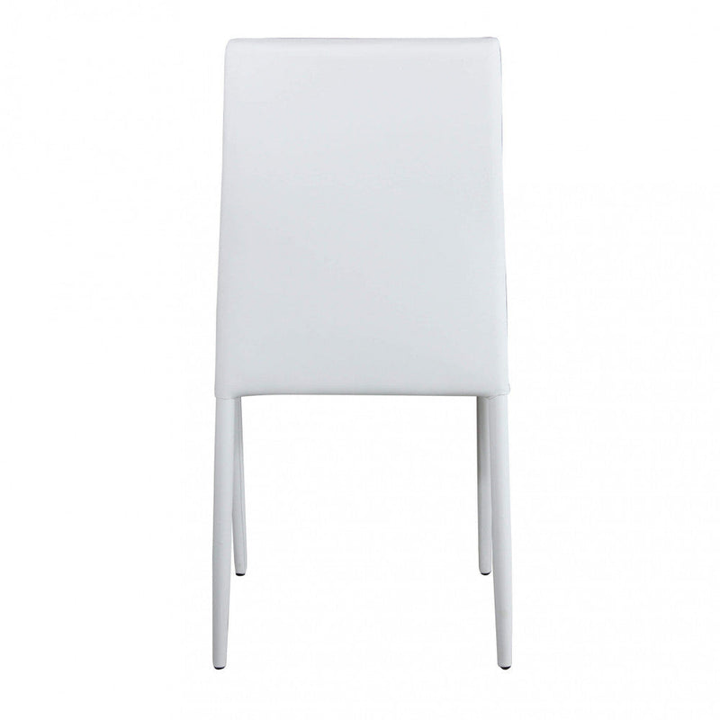 Sedia Cammie 41x50x91 h cm in Similpelle Bianco