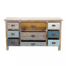 Mobile Denny 130x40x72 h cm in Legno Multicolor