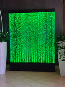 Muro d’Acqua con Bolle Verticali 150x200 cm in Plexiglas con LED Perlage Corallo Grande