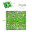 Tappeto Puzzle per Bambini 182,5x182,5 cm in EVA Multicolore