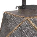 Lanterna in Metallo con Manico H 30 cm