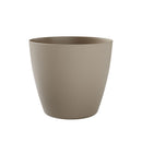 Vaso Rotondo Indoor e Outdoor Tera Bayon Kit Milk Ø50 cm in Plastica Beige 