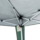 Gazebo da Giardino Pieghevole 297x297x250 cm in Acciaio e Tessuto Oxford Verde