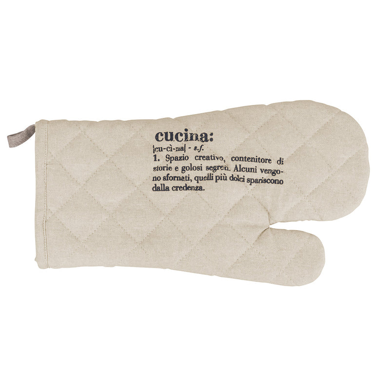 Guanto "cucina"  in Cotone VdE Tivoli 1996 Crema