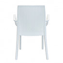 Sedia indiana 57x59x86 h cm in Wicker Bianco