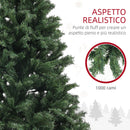 Albero di Natale Artificiale 110 x180 cm 1000 Rami verde  