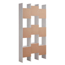 Libreria 15 Ripiani 96x24,8x192 cm in Legno MDF Bianco