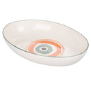 Piatto Fondo Ovale 36x26x7,5 cm  in Ceramica VdE Tivoli 1996 Occhio Marino