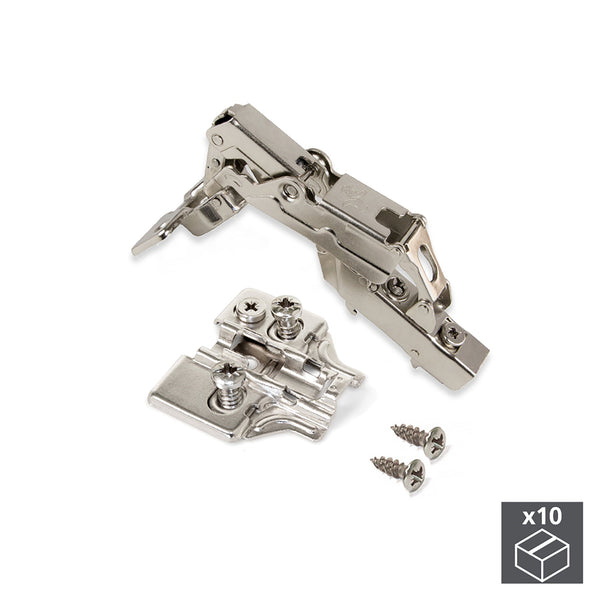 Topfscharnier 35 mm Halbhals Soft Closing 165º Basis 10 Stück Emuca sconto