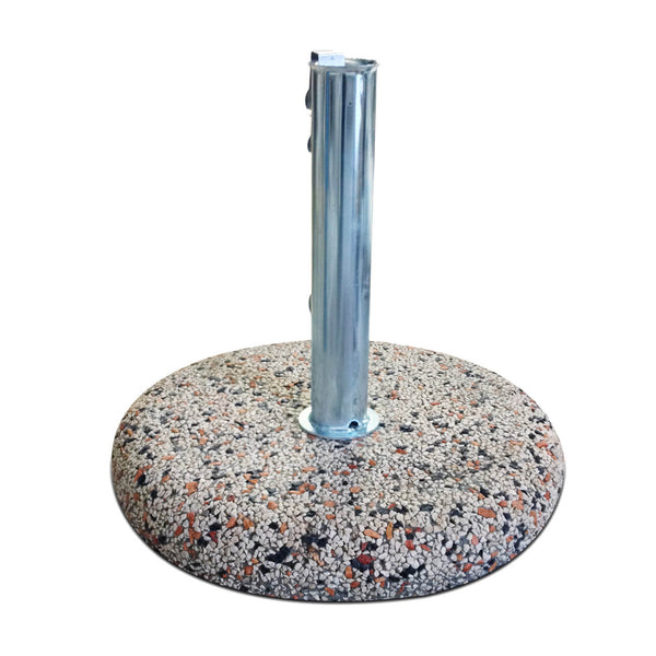 Base per Ombrellone da Giardino Ø44 in Cemento e Ghiaino 25Kg Multicolor acquista