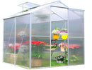 Serra da Giardino 1,9x1,25 m in Alluminio e Policarbonato Alveolare 3,7mm Grigio 