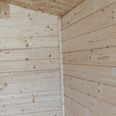 Casetta Box da Giardino per Attrezzi 178x218 cm con Porta Singola Cieca in Legno Naturale