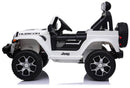 Macchina Elettrica per Bambini 12V 2 Posti con Licenza Jeep Wrangler Rubicon Bianca