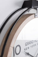 Orologio da Parete 62x7x79 cm in Mdf e Acciaio Ticking