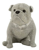 Decorazione Cane Sparky 17x11x14 cm in Resina Argento      