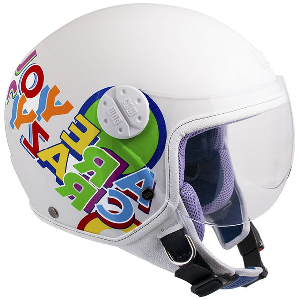 online Demi-Jet-Helm für Kinder CGM Sport 205G Weißes konturiertes Visier