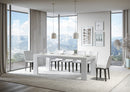 Tavolo Allungabile 130/390x90x77 cm Roxell Premium Bianco Frassino  